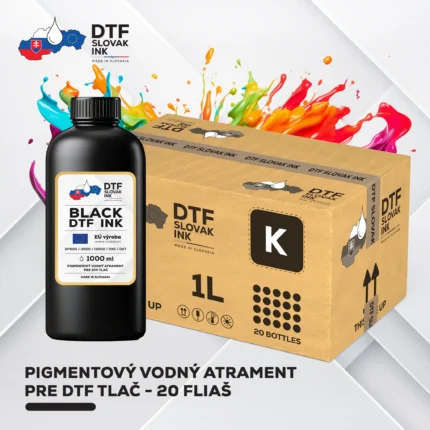 DTF Atrament (Ink) - BLACK / Kartón 20L