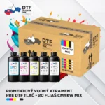 DTF Atrament (Ink) – CMYK+WHITE Set / 20L